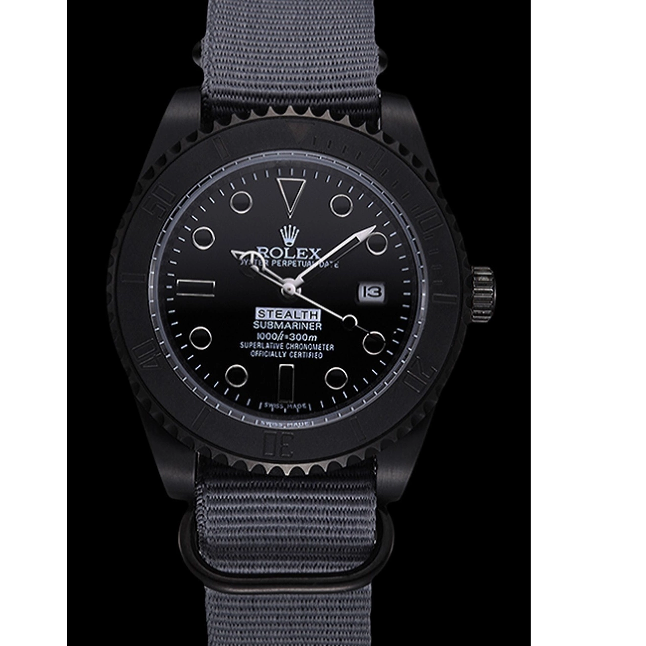 Aaa replica watch Stealth Rolex 621996 Submariner Black 0708